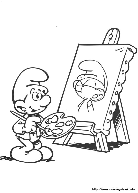 The Smurfs coloring picture